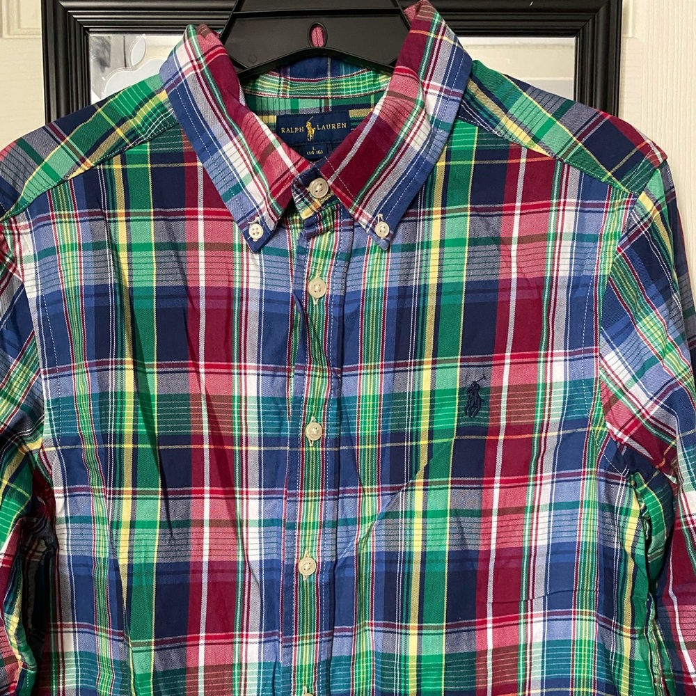 Ralph Lauren Plaid Cotton Poplin Shirt